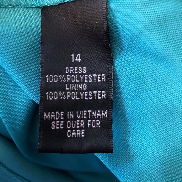 I.N. Studio Women's Sheer Dress Size 14 Ethnic Print Retro 70s Style Boho Chic - Picture 10 of 12